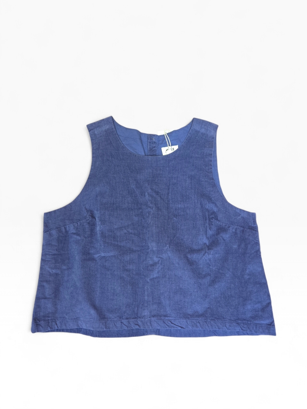 Pact Corduroy Button Back Tank XL NWT Organic Cotton Coastal Minimalist